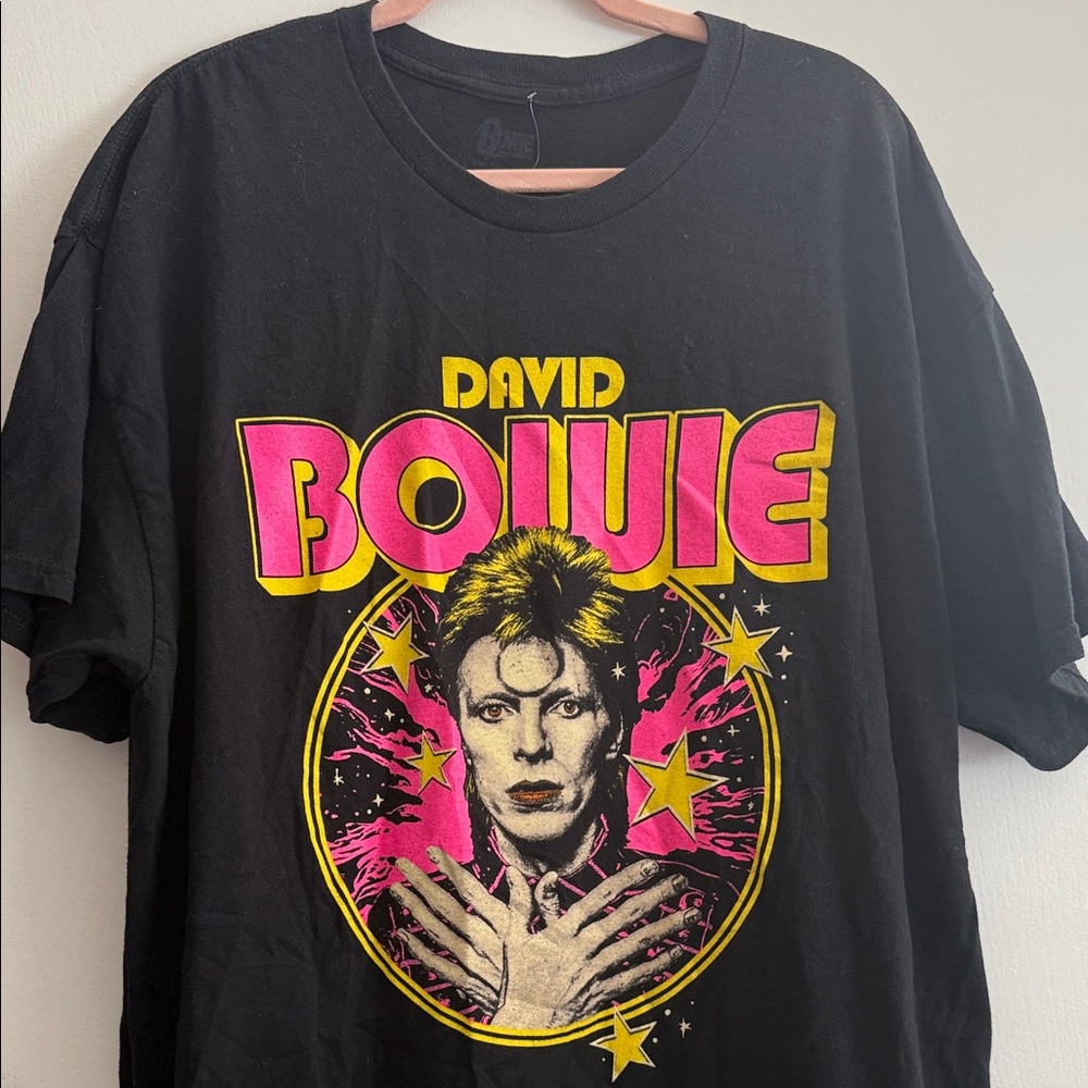Merch Traffic Size 2X David Bowie Cotton Graphic T-Shirt in Black from Nordstrom - Picture 3 of 12